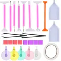 Diamond Painting Stift Kit Set mit Kleber Ton – Farbe set 3
