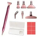 Diamond Painting Stift mit Ersatz Stift Köpfen – Farbe pink-SET 2