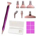 Diamond Painting Stift mit Ersatz Stift Köpfen – Farbe purple-SET 2