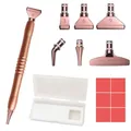 Diamond Painting Stift mit Ersatz Stift Köpfen – Farbe rose gold-SET 2