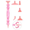 Diamond Painting Stift mit Gewinde Metallspitzen – Farbe D Pink Plastic