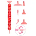 Diamond Painting Stift mit Gewinde Metallspitzen – Farbe D Red Plastic