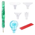 Diamond Painting Stift mit Kleberoller und Bohrstiftköpfen – Farbe Green