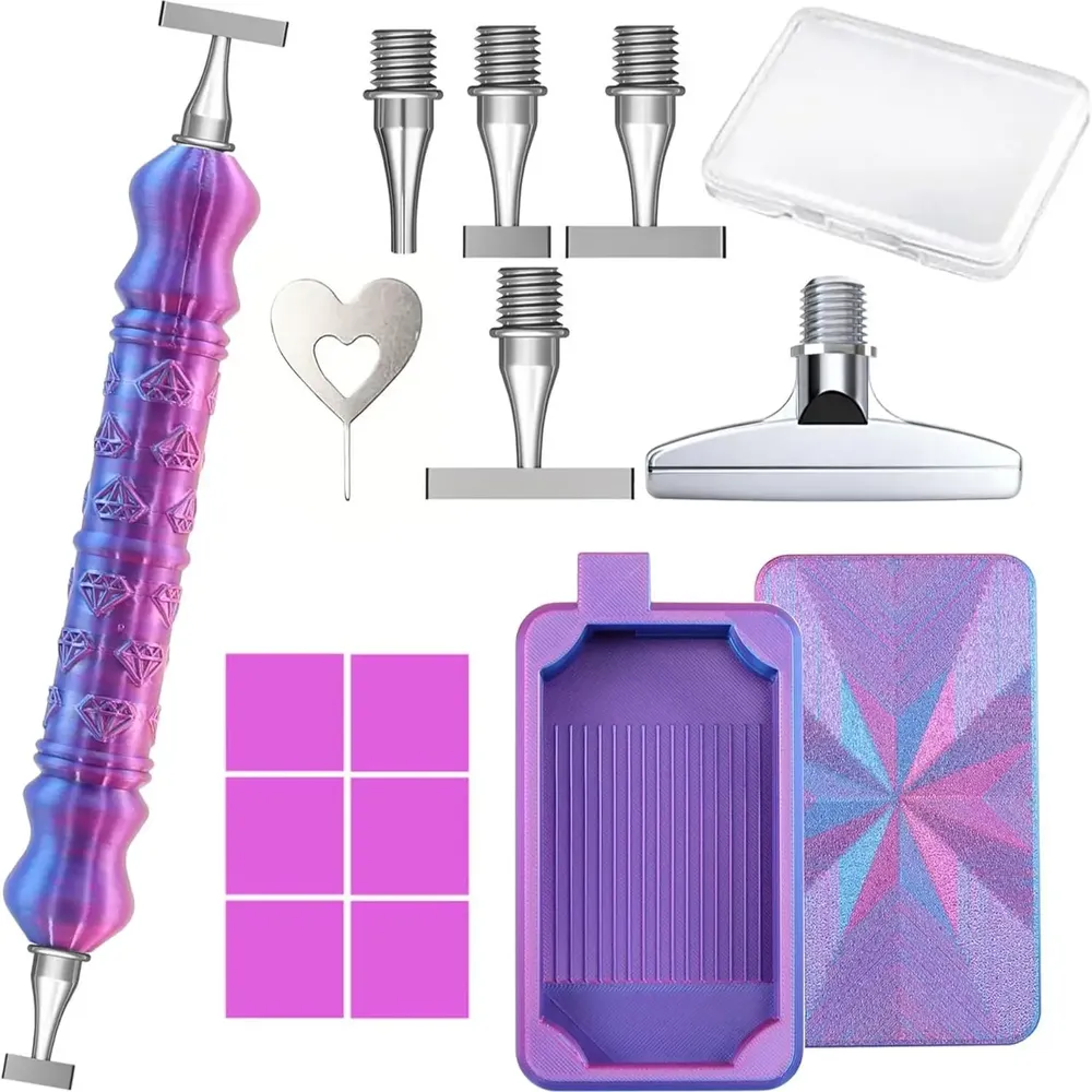 Diamond Painting Stiftset mit 1 bis 9 Stahlspitzen