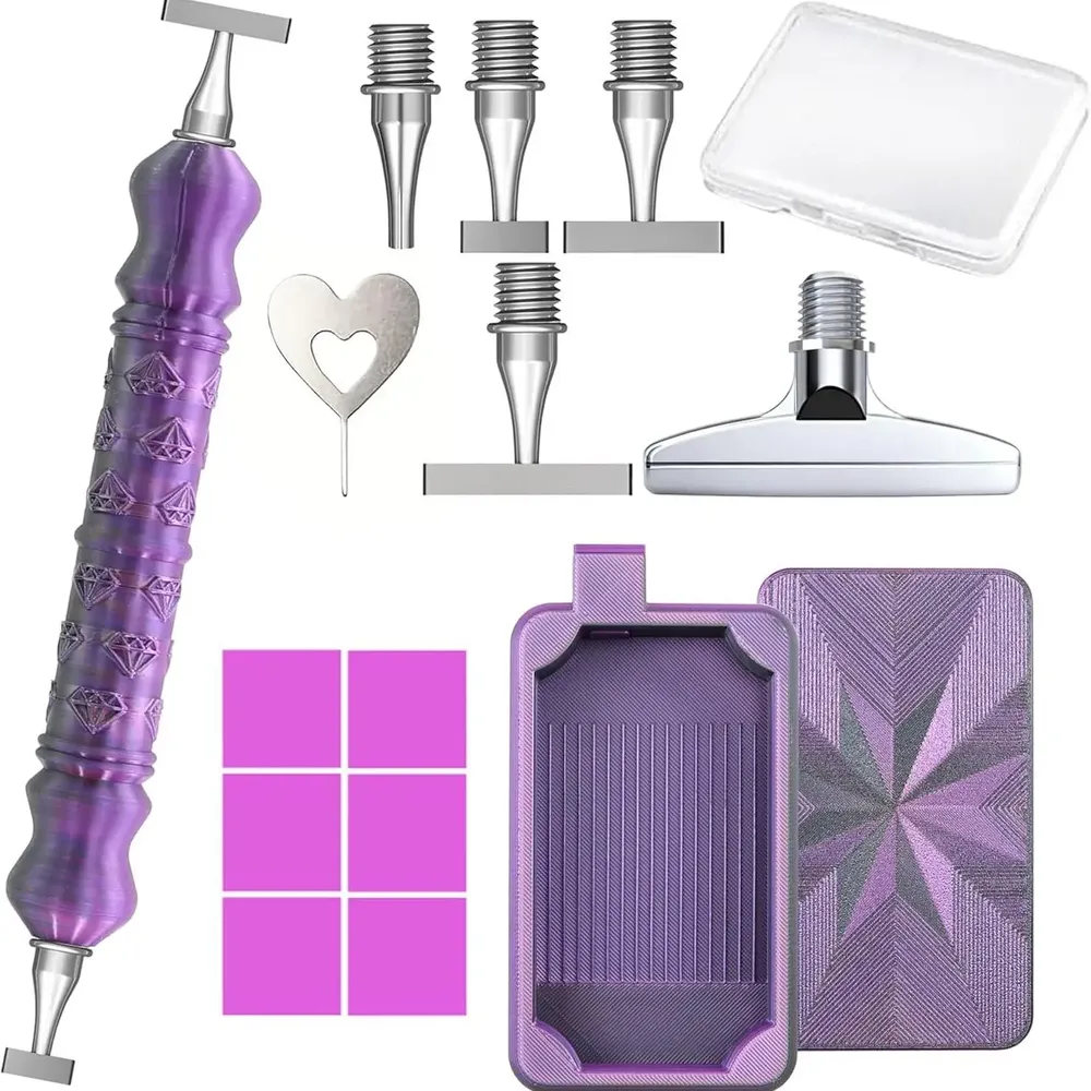 Diamond Painting Stiftset mit 1 bis 9 Stahlspitzen