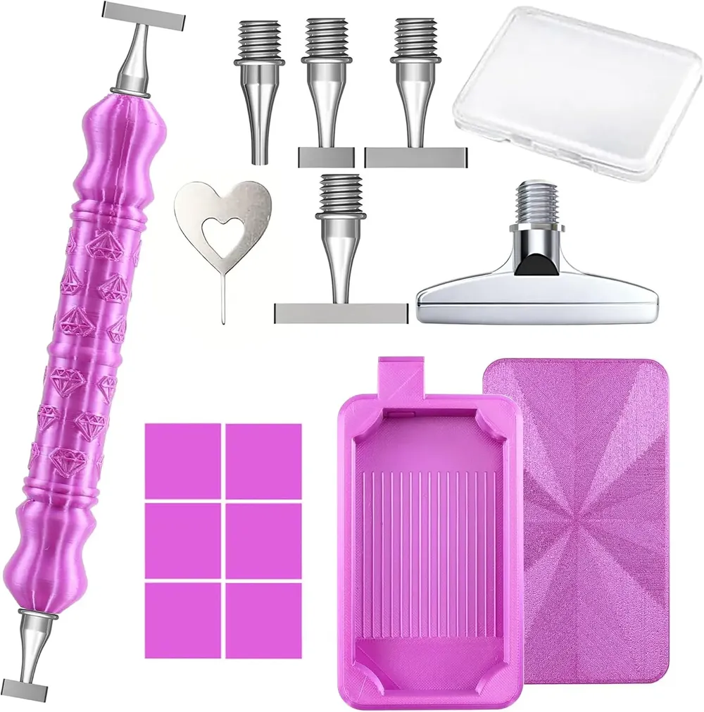 Diamond Painting Stiftset mit 1 bis 9 Stahlspitzen