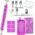 Diamond Painting Stiftset mit 1 bis 9 Stahlspitzen – Farbe Purple