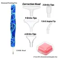 Diamond Painting Stiftset mit 13 Teilen und Metallspitzen – Farbe deepblueset