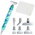 Diamond Painting Stiftset mit 6 Metallstiftköpfen – Farbe F Green White