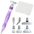 Diamond Painting Stiftset mit 6 Metallstiftköpfen – Farbe F Purple Metal Tip