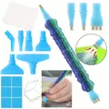Diamond Painting Stiftset mit 6 Spitzen und Aufbewahrungsbox – Farbe Blue Green