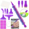 Diamond Painting Stiftset mit 6 Spitzen und Aufbewahrungsbox – Farbe Blue-Violet