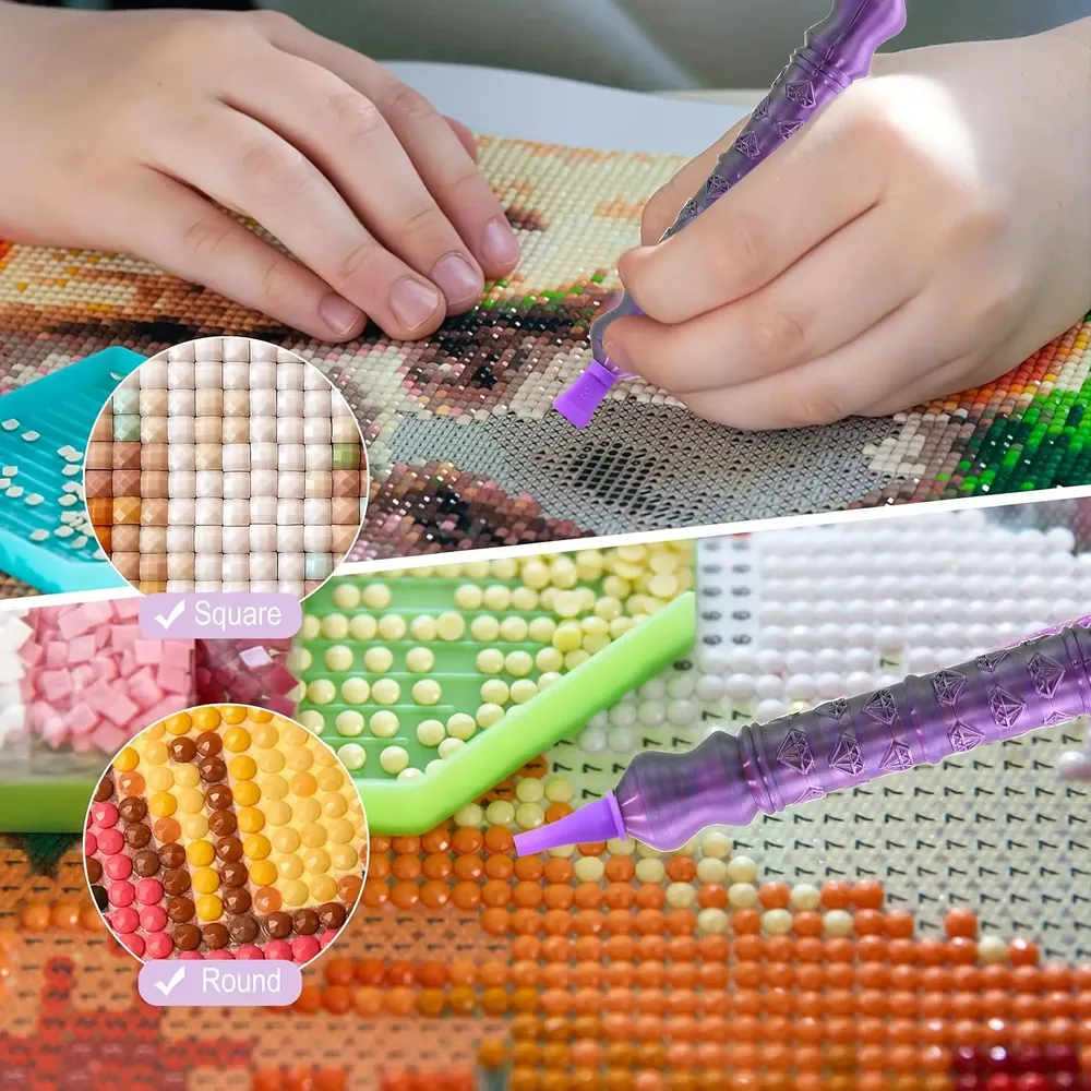 Diamond Painting Stiftset mit 6 Spitzen und Aufbewahrungsbox