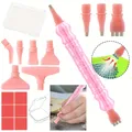 Diamond Painting Stiftset mit 6 Spitzen und Aufbewahrungsbox – Farbe Pink