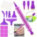 Diamond Painting Stiftset mit 6 Spitzen und Aufbewahrungsbox – Farbe Purple
