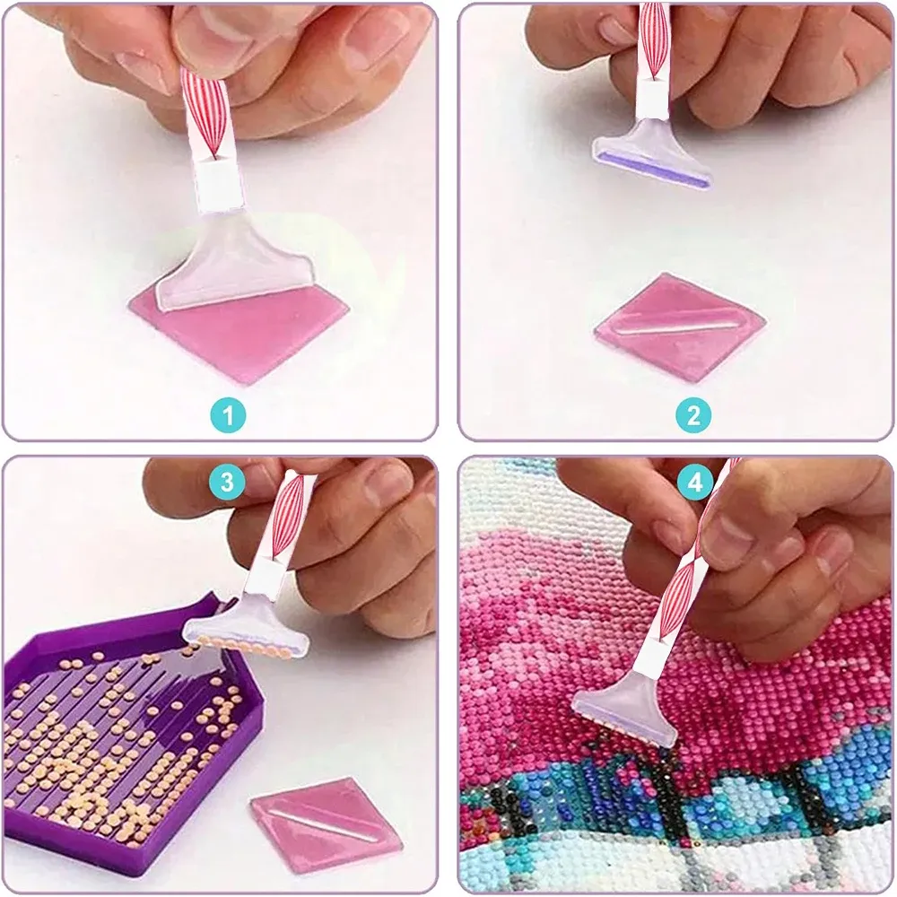Diamond Painting Stiftset mit Nagelkunst Strass Picker