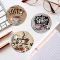 Diamond Painting Untersetzer 8 Stück Kaffeethema rund voll besetzt – 6