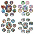 Diamond Painting Untersetzer 8 Stück Schneemann Muster Kristall Verzierungen – 2