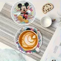 Diamond Painting Untersetzer Holz Cartoon Maus mit Halterung Dekoration – 4