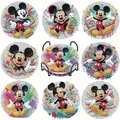 Diamond Painting Untersetzer Holz Cartoon Maus mit Halterung Dekoration – 1