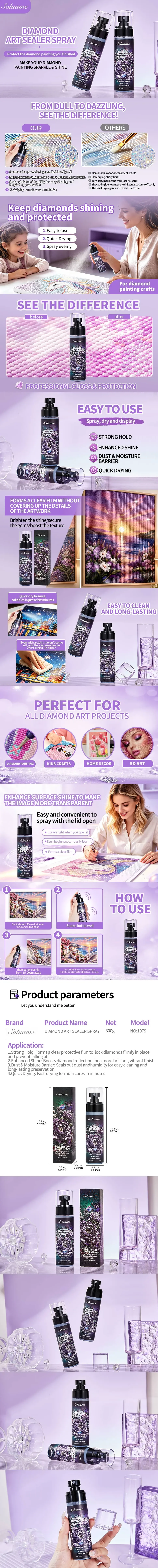 Diamond Painting Versiegelungsspray 100 ml glänzend schnell trocknend