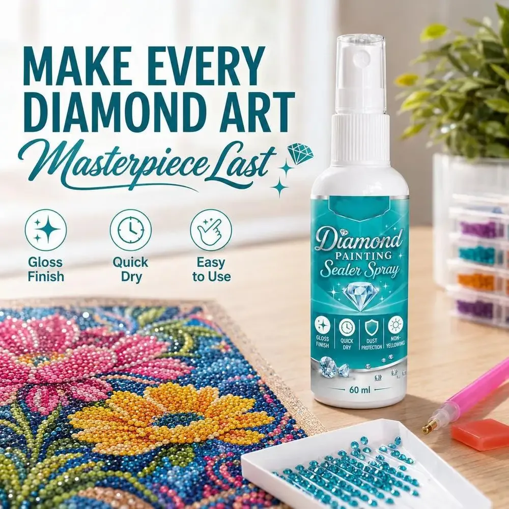 Diamond Painting Versiegelungsspray 60 ml hochglänzend schnell trocknend