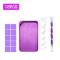 Diamond Painting Werkzeugset mit Aufbewahrungsbehälter – Farbe 18pcs