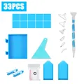 Diamond Painting Werkzeugset mit Aufbewahrungsbehälter – Farbe 33pcs Blue