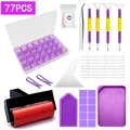 Diamond Painting Werkzeugset mit Aufbewahrungsbehälter – Farbe 77pcs