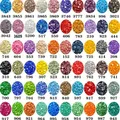 Diamond Painting Zubehör 60 Farben je 500 Diamanten für Kunst – 1
