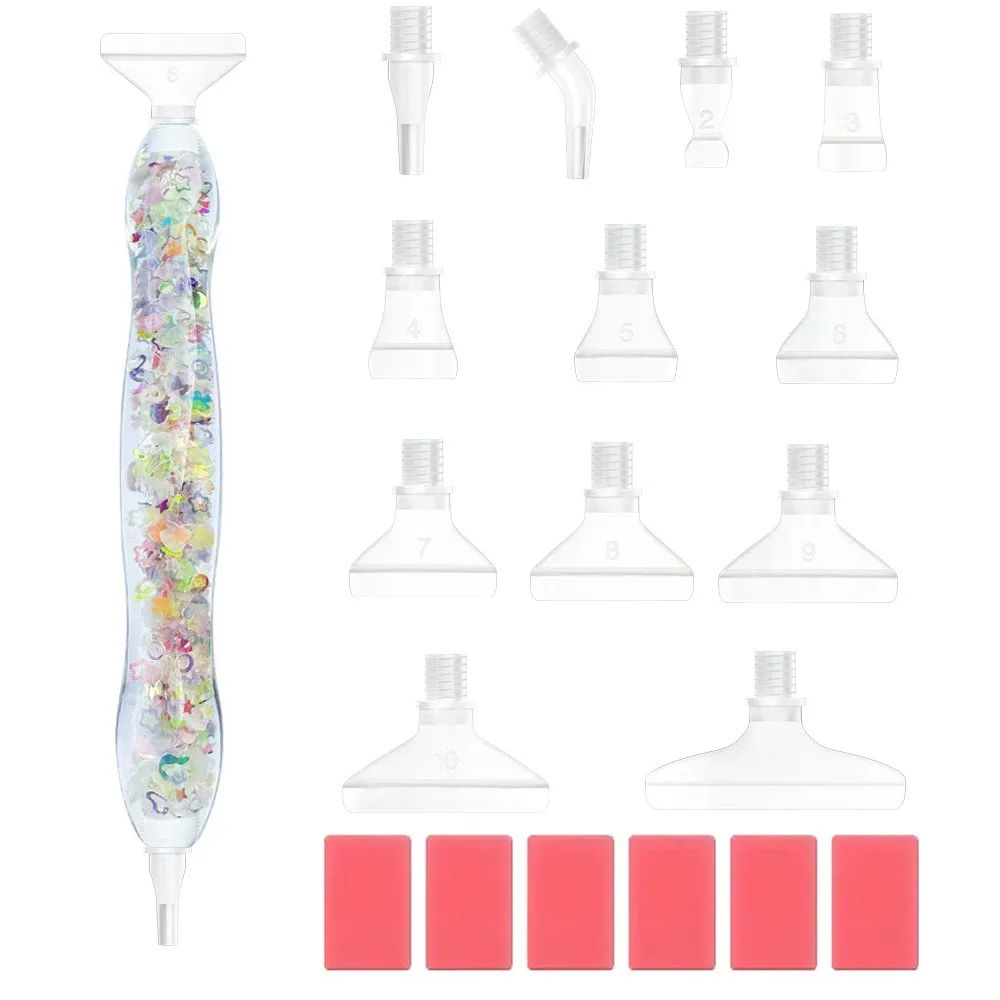 DIAPAI Diamond Painting Leuchtstift mit 12 Metallspitzen