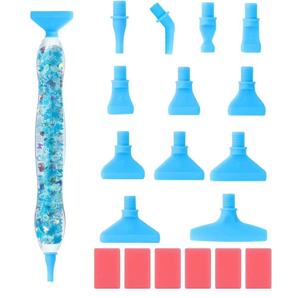 DIAPAI Diamond Painting Leuchtstift mit 12 Metallspitzen