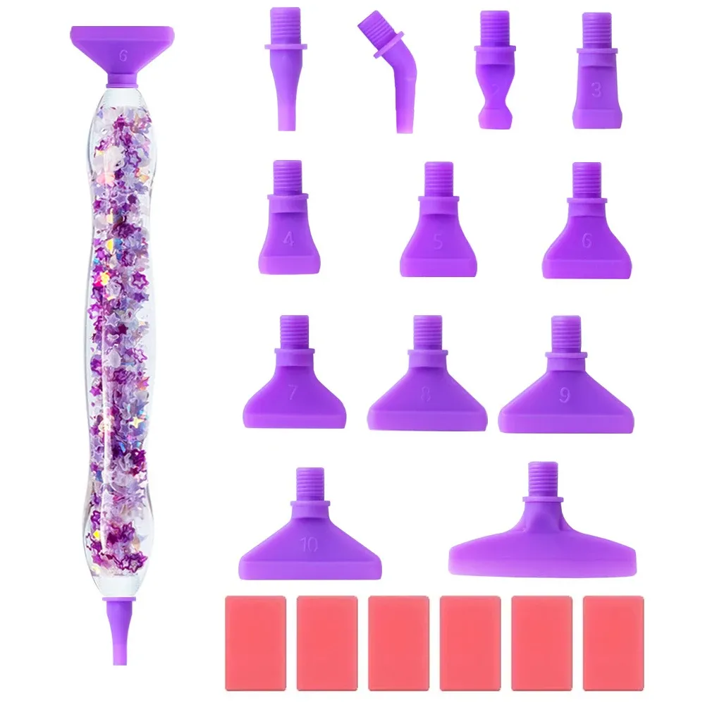 DIAPAI Diamond Painting Leuchtstift mit 12 Metallspitzen