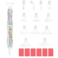 DIAPAI Diamond Painting Leuchtstift mit 12 Metallspitzen – Farbe White White head