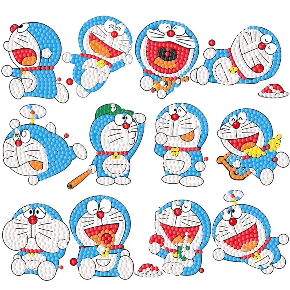 DIY Diamantmalerei Aufkleber Doraemon und SpongeBob Serie