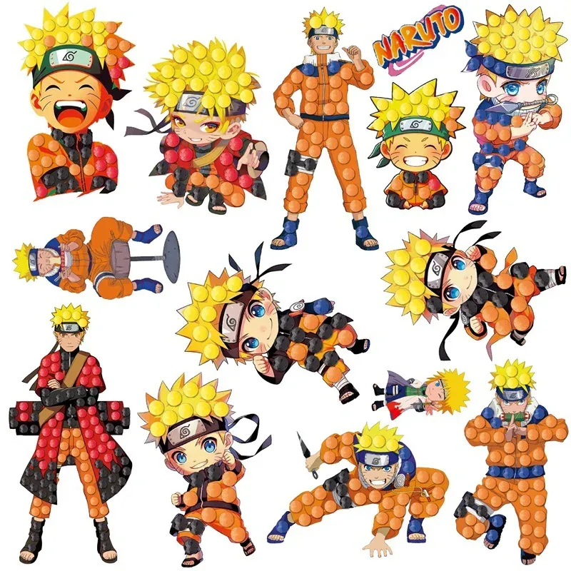 DIY Diamantmalerei Aufkleber Naruto Serie für Jungen