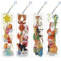 DIY Diamantmalerei Lesezeichen Weihnachtsfest Serie mit Anhänger – Farbe SQ106