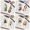 DIY Diamantmalerei Lesezeichen Weihnachtsmuster mit Anhängern – 3