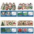 DIY Diamantmalerei Lesezeichen Weihnachtsmuster mit Anhängern – 4