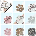 DIY Pfote Diamant Malerei Lesezeichen Ecke PU Leder Kristall Strass – Farbe Paw