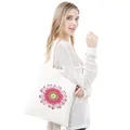 Einkaufstasche Diamantmalerei Blumen Kristall Strass Handtasche – 3