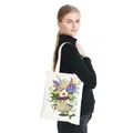Einkaufstasche Diamantmalerei Blumen Kristall Strass Handtasche – 4