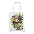 Einkaufstasche Diamantmalerei Blumen Kristall Strass Handtasche – Farbe BB006