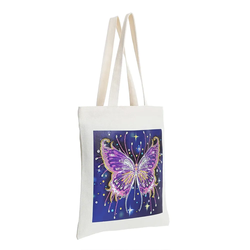 Einkaufstasche Diamantmalerei Schmetterling Kristall Strass Handtasche