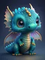 Fee Drachen Diamant Malerei Cartoon Tier Mosaik Stickerei Kinder Geschenk – Farbe HKQTA240-14