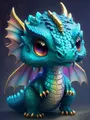 Fee Drachen Diamant Malerei Cartoon Tier Mosaik Stickerei Kinder Geschenk – Farbe HKQTA240-1