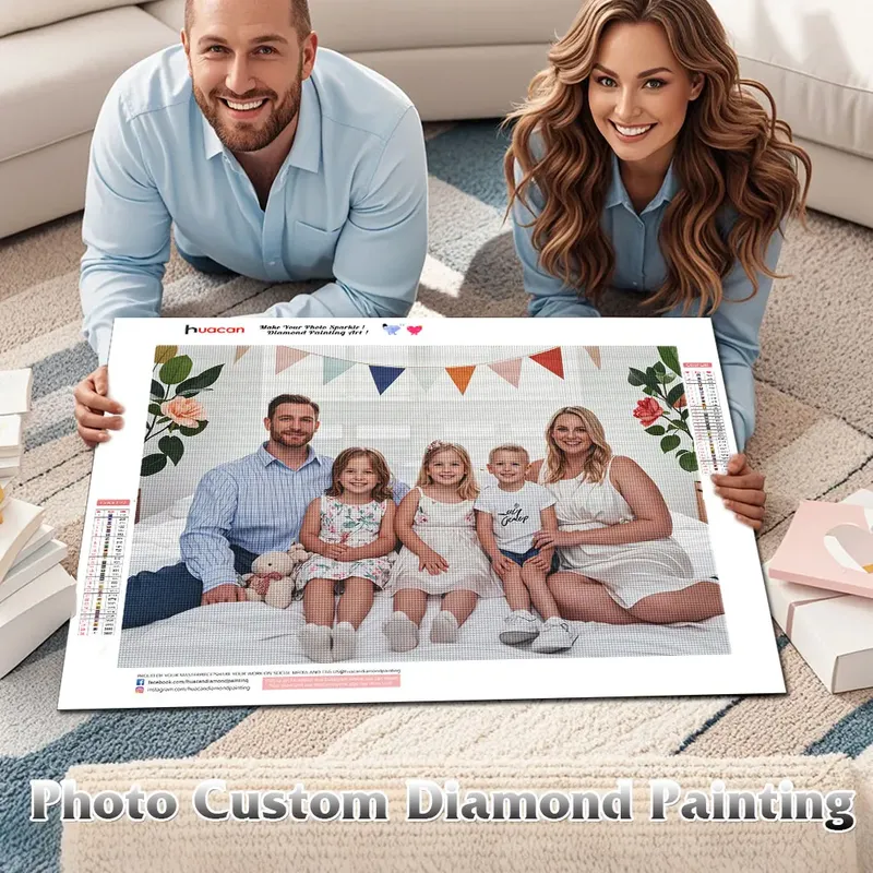 Foto Diamantmalerei Mosaik mit quadratischen oder runden Bohrern