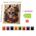 Halloween Geister Diamantmalerei Set für Erwachsene Herbst Wanddeko – Farbe Rot (C)