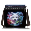 Handtasche Diamantmalerei Wolf Kristall Strass Umhängetasche – Farbe BB058