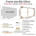 Holzrahmen Diamantmalerei für Leinwand 24 Größen – Farbe 60x120cm